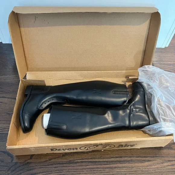NIB Devon Aire Nouvelle Classic Pull On English Dressage Field Boot #655 SZ 6 - Picture 4 of 5